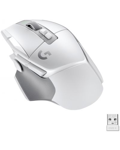 Гейминг мишка Logitech - G502 X Lightspeed EER2, оптична, бяла  - 1